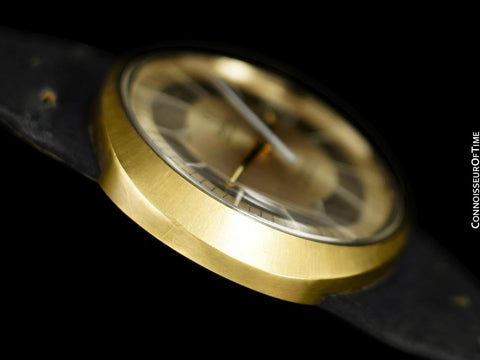 1969 Omega Dynamic Vintage Mens First Generation Watch - 18K Gold Plated & Stainless Steel