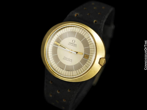 1969 Omega Dynamic Vintage Mens First Generation Watch - 18K Gold Plated & Stainless Steel