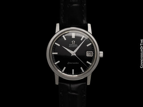 1969 Omega Seamaster Mens Vintage Full Size Watch with 565 Movement, Automatic, Date - Stainless Steel
