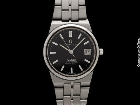 1972 Omega Constellation Mens Retro Automatic Chronometer Bracelet Watch - Stainless Steel