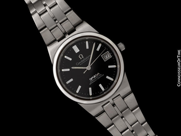 1972 Omega Constellation Mens Retro Automatic Chronometer Bracelet Watch - Stainless Steel