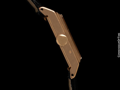 1942 Omega "Deluxe Marine" Standard Rare Early Waterproof Patented Case Watch - 14K Pink Gold