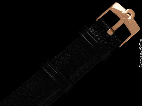 1942 Omega "Deluxe Marine" Standard Rare Early Waterproof Patented Case Watch - 14K Pink Gold