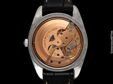 1969 Omega Seamaster Mens Vintage Watch with Automatic Cal. 565 Movement and Wine Vignette Dial - Stainless Steel