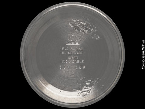 1972 Omega De Ville Vintage Mens Large Retro Automatic Watch with Emerald Green Dial - Stainless Steel