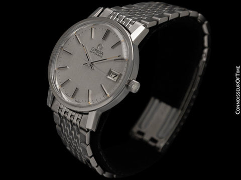 1979 Omega (Seamaster) Vintage Mens Full Size Watch with Beads of Rice Bracelet - Stainless Steel