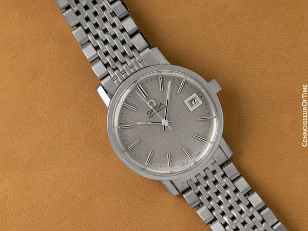 1979 Omega (Seamaster) Vintage Mens Full Size Watch with Beads of Rice Bracelet - Stainless Steel