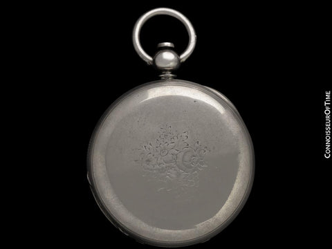 1860 Waltham P.S. Bartlett Civil War Era Pocket Watch with Very Rare Cannons Engraving - Same Brand Given to Abraham Lincoln at Gettysburg