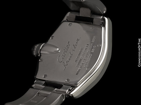 Cartier Roadster Mens Automatic Tonneau Watch, Ref. 2510 - Stainless Steel
