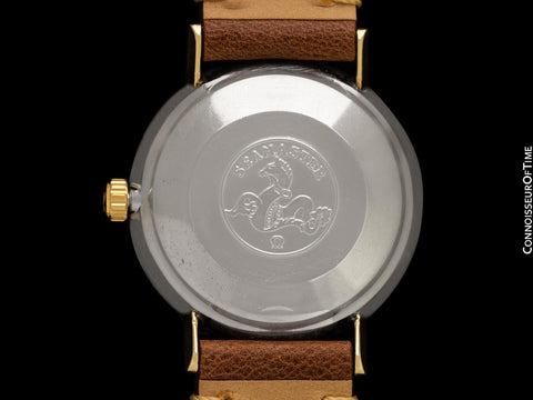 1960's Omega Seamaster De Ville Vintage Mens Cal. 560 Solid 14K Gold & Steel Watch - Rare Only 3000 Made