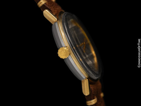 1960's Omega Seamaster De Ville Vintage Mens Cal. 560 Solid 14K Gold & Steel Watch - Rare Only 3000 Made