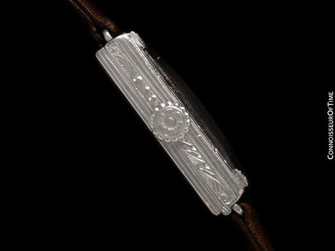 1920's Tiffany & Co. Ladies Vintage Art Deco Watch - Platinum, 18K Gold & Diamonds