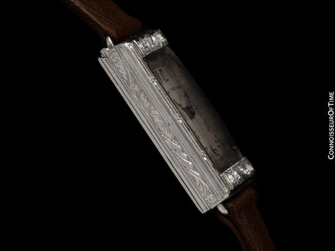 1920's Tiffany & Co. Ladies Vintage Art Deco Watch - Platinum, 18K Gold & Diamonds