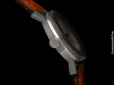 1943 Universal Geneve Vintage Mens Triple Date Moon Phase Calendar Watch - Stainless Steel