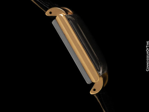 1946 Rolex Precision Vintage Mens Claw Lugs Square Dress Watch - 14K Gold & Stainless Steel