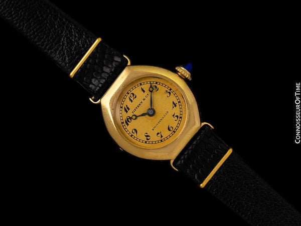 1915's Patek Philippe Tiffany & Co. Vintage Art Nouveau Ladies Watch - 18K Gold