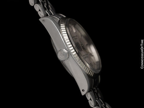 1991 Tudor (Rolex) Prince Oysterdate Mens Midsize Watch - Stainless Steel & White 18K Gold