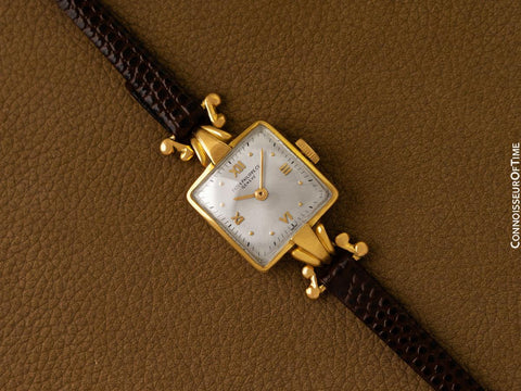 1955 Patek Philippe Vintage Ladies Fancy Lug Watch - 18K Gold