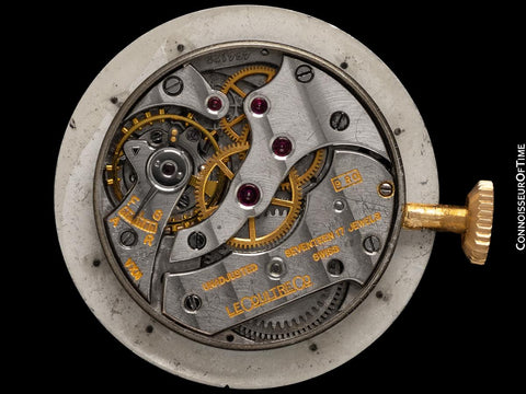 1947 Jaeger-LeCoultre Vintage Mens Midsize Watch, Beautiful Case - 14K Gold