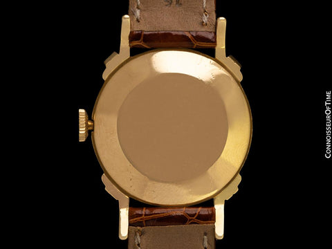 1947 Jaeger-LeCoultre Vintage Mens Midsize Watch, Beautiful Case - 14K Gold