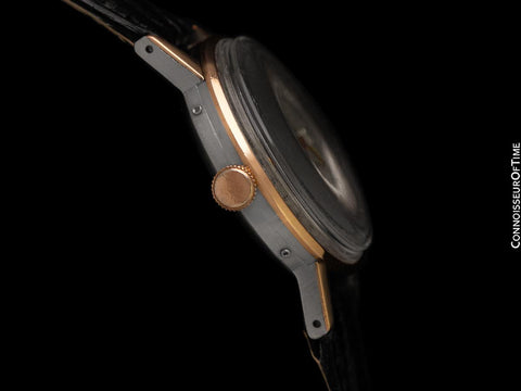 1940's Movado Vintage Triple Calendar Larger Size "FDR's Watch" - 18K Rose Gold & Steel - The Calendograph