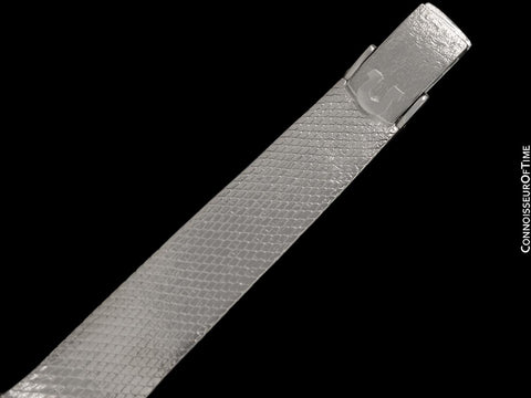 1970's Omega Geneve Vintage Ladies Handwound Watch - Stainless Steel & Diamonds