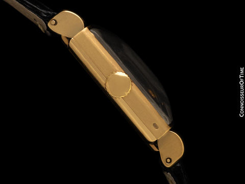 1946 Patek Philippe Vintage Mens Ref. 1438 Rectangular Watch with Hooded Lugs - 18K Gold