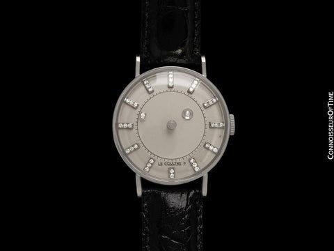 1950's Jaeger-LeCoultre / Vacheron & Constantin Vintage Galaxy Mystery Dial - 14K White Gold & Diamonds