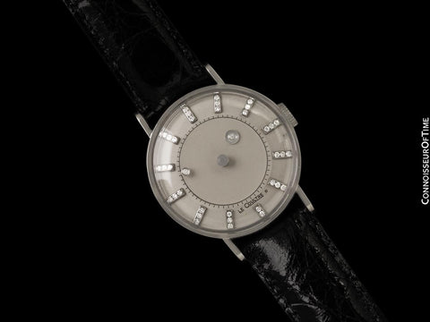 1950's Jaeger-LeCoultre / Vacheron & Constantin Vintage Galaxy Mystery Dial - 14K White Gold & Diamonds