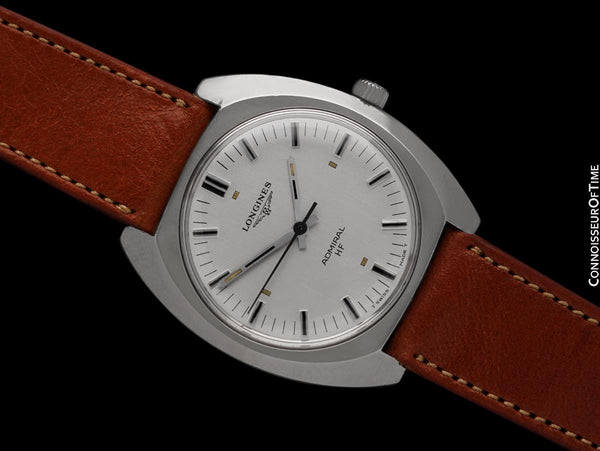 1972 Longines Admiral HF Munich Olympic Edition Large Vintage Mens High-Beat Watch - Stainless Steel