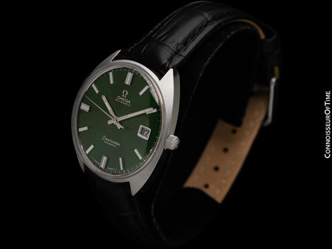 c. 1969 Omega Seamaster Cosmic Vintage Mens Cal. 565 Automatic Watch with Emerald Green Dial - Stainless Steel