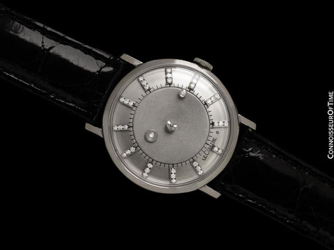 1959 Jaeger-LeCoultre / Vacheron & Constantin Vintage Galaxy Mystery Dial - 14K White Gold & Diamonds
