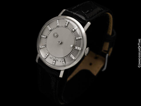 1959 Jaeger-LeCoultre / Vacheron & Constantin Vintage Galaxy Mystery Dial - 14K White Gold & Diamonds