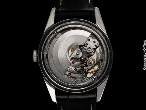 1960's Ulysse Nardin Vintage Mens Full Size Bombé Lug Chronometer Watch - Stainless Steel