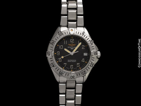 Breitling Colt Ref. A17035 Mens Automatic Diver Watch with Tag - Stainless Steel