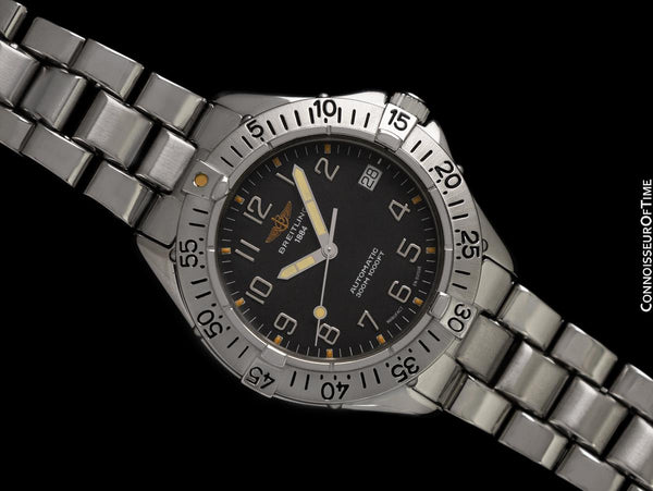 Breitling Colt Ref. A17035 Mens Automatic Diver Watch with Tag - Stainless Steel