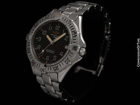Breitling Colt Ref. A17035 Mens Automatic Diver Watch with Tag - Stainless Steel