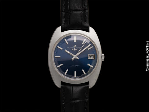 1970's Ulysse Nardin Vintage Mens Retro Automatic Watch - Stainless Steel