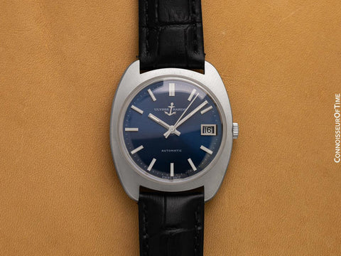 1970's Ulysse Nardin Vintage Mens Retro Automatic Watch - Stainless Steel