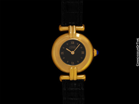 Cartier Colisee Ladies Vendome Vermeil Watch - 18K Gold over Sterling Silver