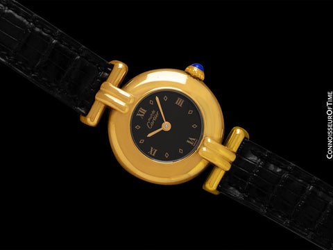 Cartier Colisee Ladies Vendome Vermeil Watch - 18K Gold over Sterling Silver