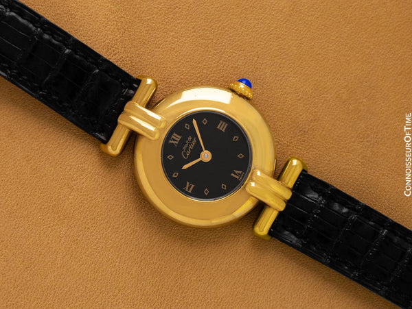 Cartier Colisee Ladies Vendome Vermeil Watch - 18K Gold over Sterling Silver