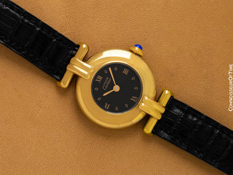 Cartier Colisee Ladies Vendome Vermeil Watch - 18K Gold over Sterling Silver