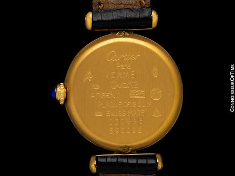 Cartier Colisee Ladies Vendome Vermeil Watch - 18K Gold over Sterling Silver