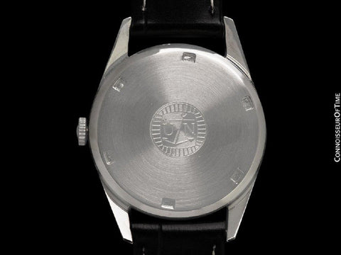 1960's Ulysse Nardin Vintage Mens Full Size Bombé Lug Chronometer Watch - Stainless Steel