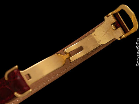 Must De Cartier Vendome Ladies Vermeil Watch - 18K Gold Over Sterling Silver