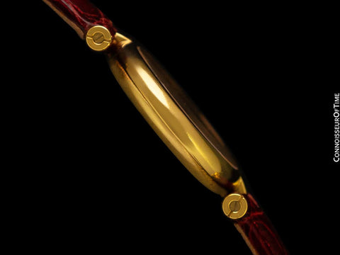 Must De Cartier Vendome Ladies Vermeil Watch - 18K Gold Over Sterling Silver