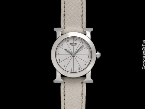 Hermes Heure H Ronde Ladies Quartz Watch - Stainless Steel