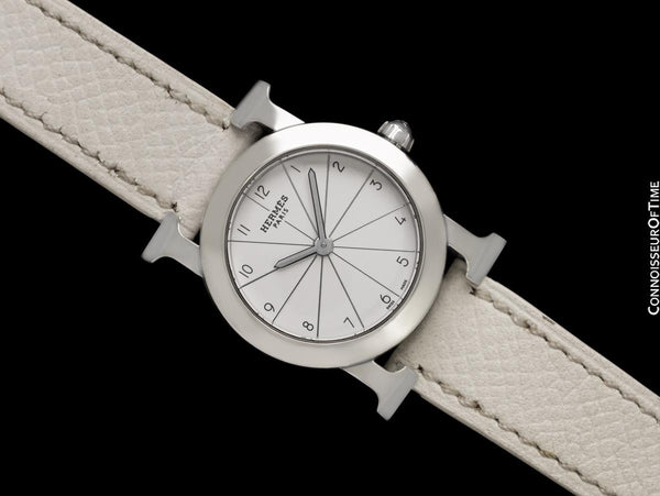 Hermes Heure H Ronde Ladies Quartz Watch - Stainless Steel