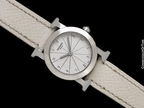 Hermes Heure H Ronde Ladies Quartz Watch - Stainless Steel